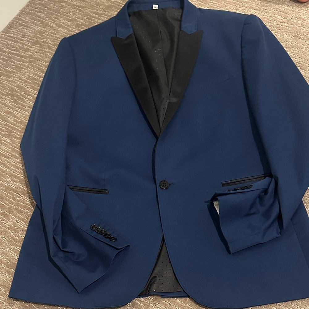 Express Midnight Blue Tuxedo Jacket